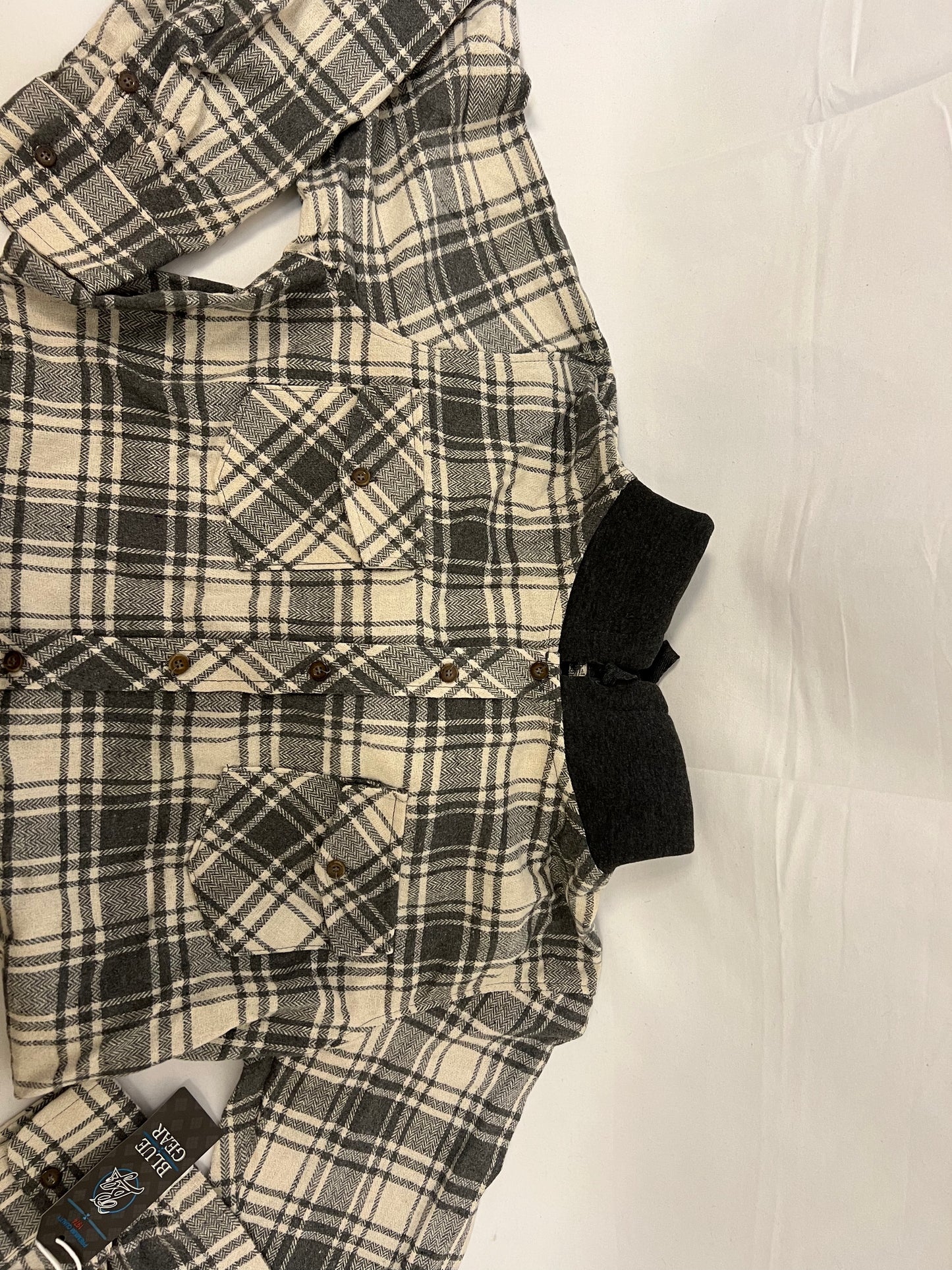 Blue Gear Hooded Flannel Shirts- Variety