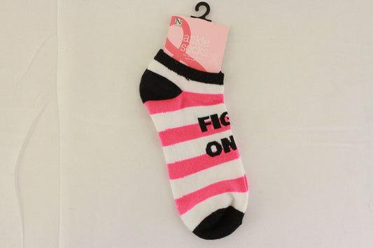 Breast Cancer Ankle Socks