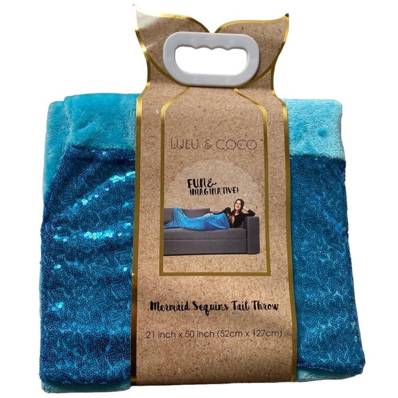 Mermaid Tail Throw Blankets