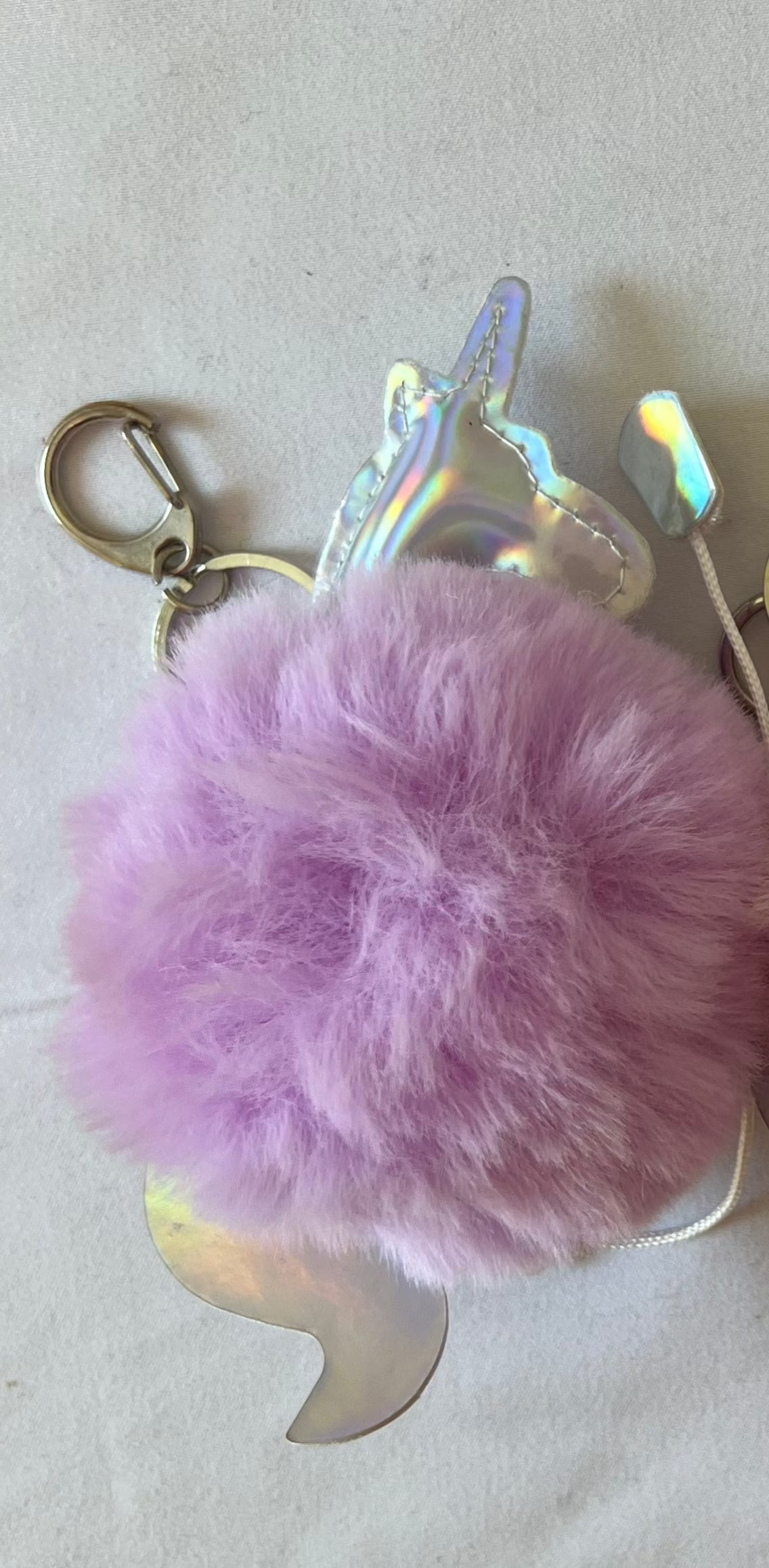Unicorn Puff Ball Keychain- Variety