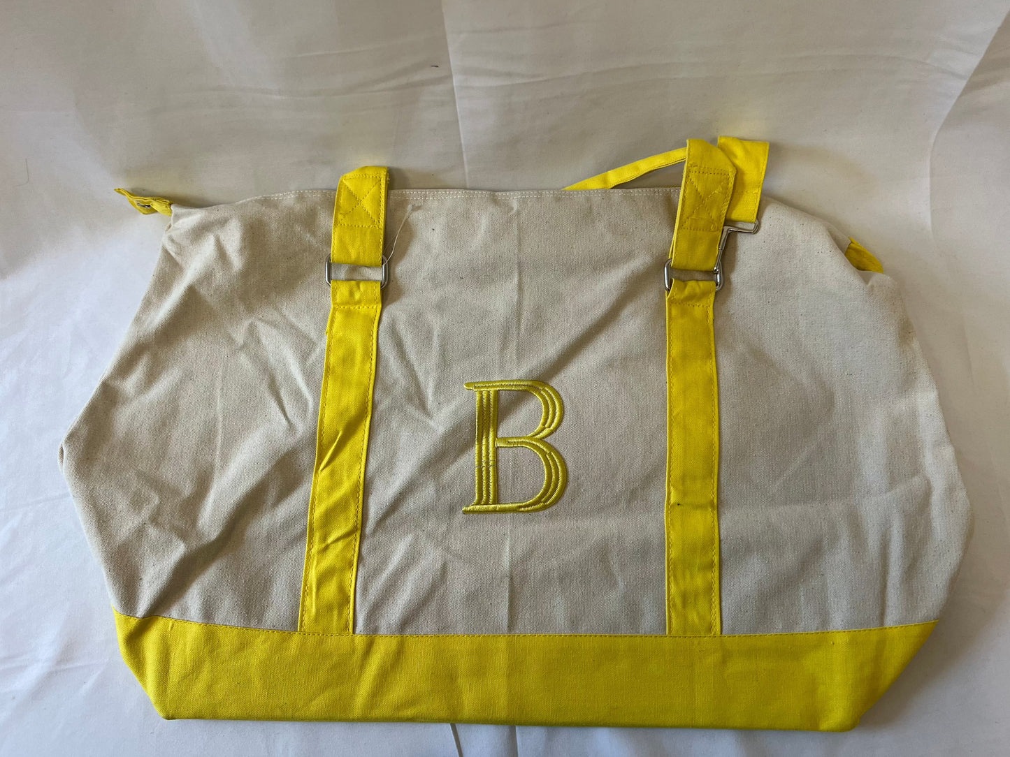 Tote Bags with Embroidered Letter