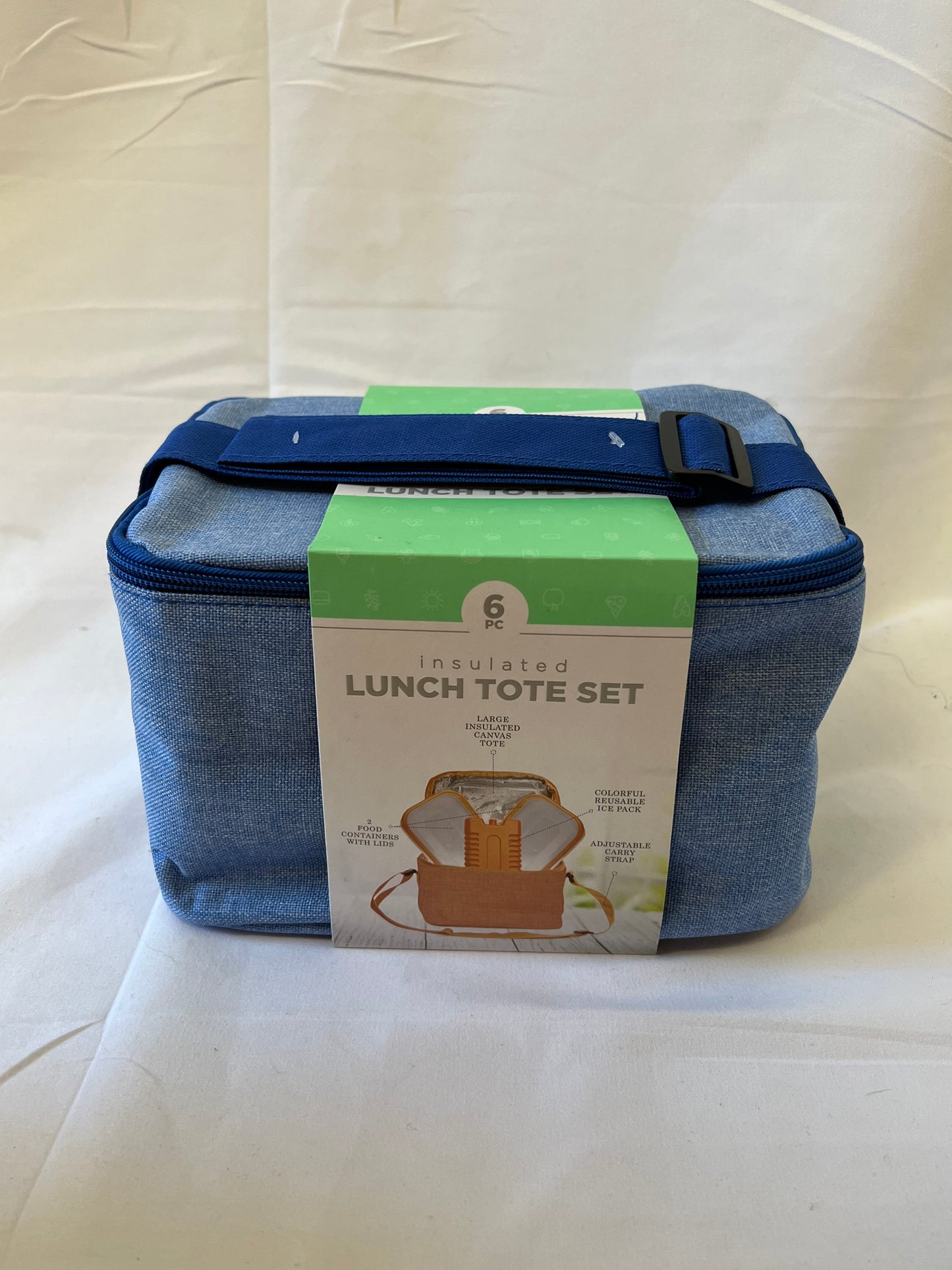 6 Piece Lunch Box Tote Set