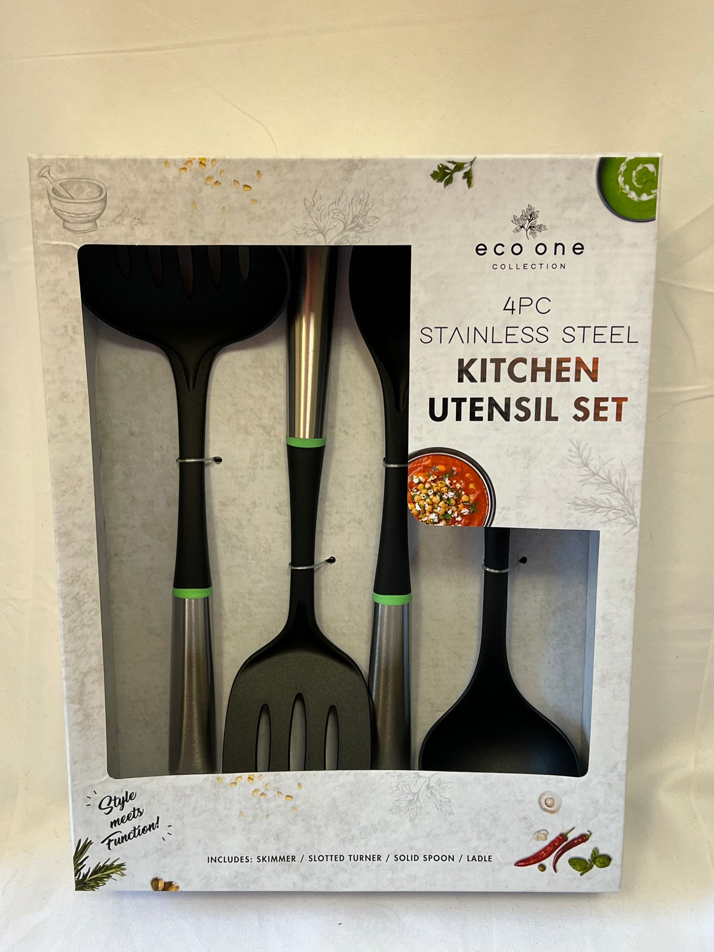 Kitchen Utensil Set- 4 piece Stainless Steel