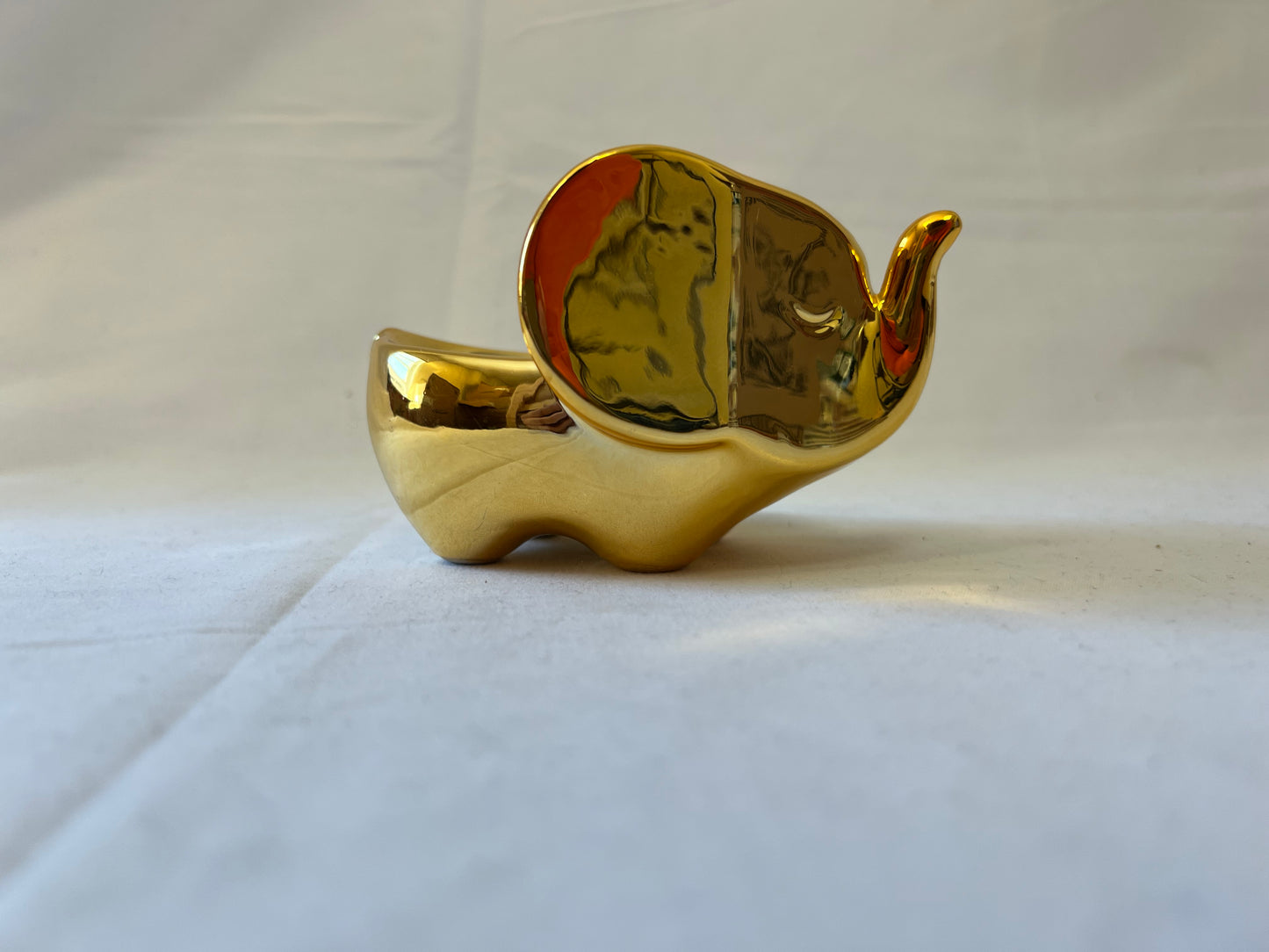 Gold Elephant Jewelry Holder