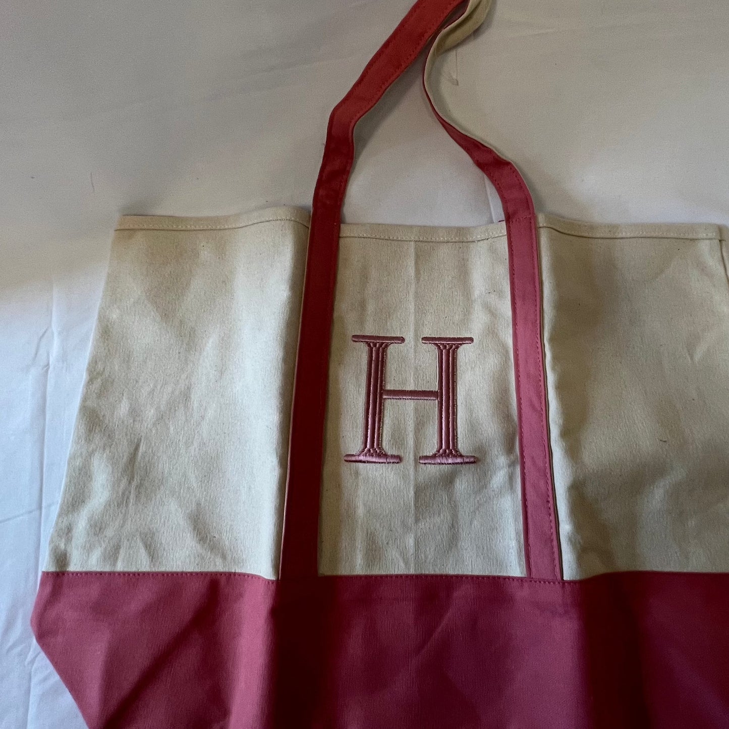 Tote Bags with Embroidered Letter