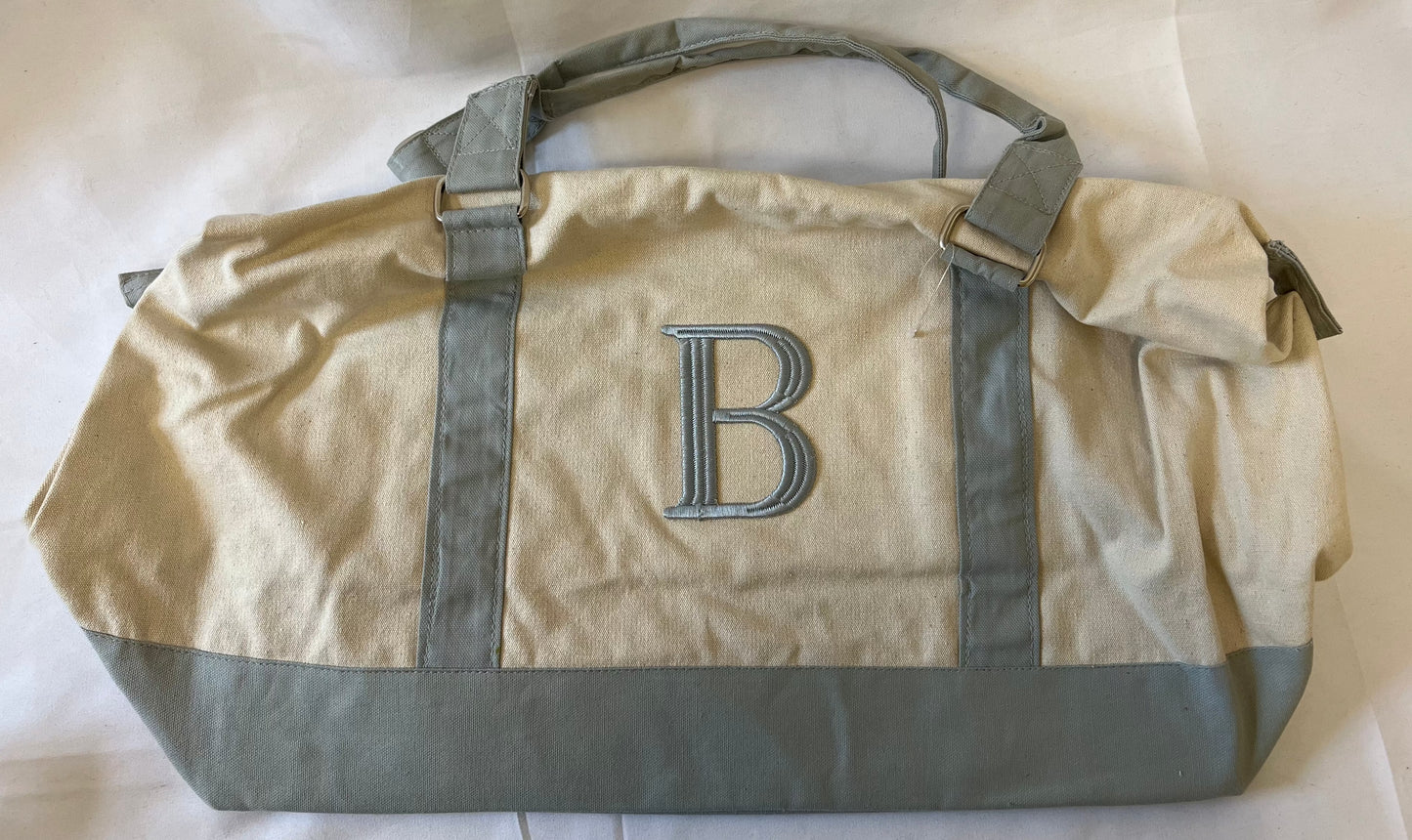 Tote Bags with Embroidered Letter
