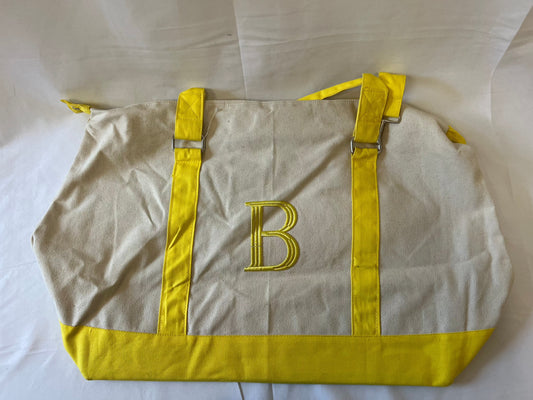 Tote Bags with Embroidered Letter