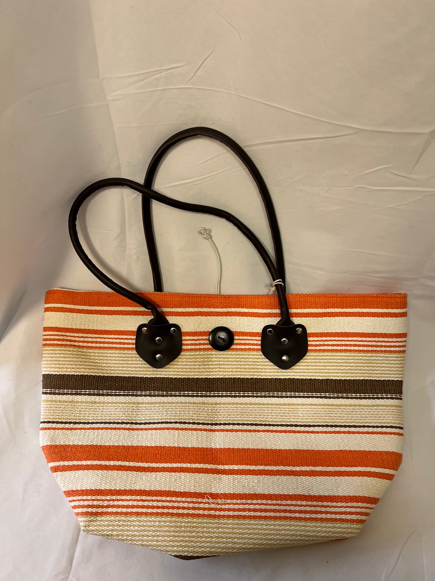 Woven Striped Design Tote Bags