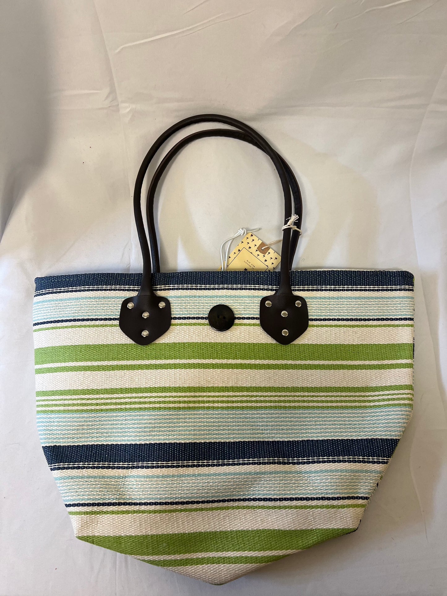 Woven Striped Design Tote Bags