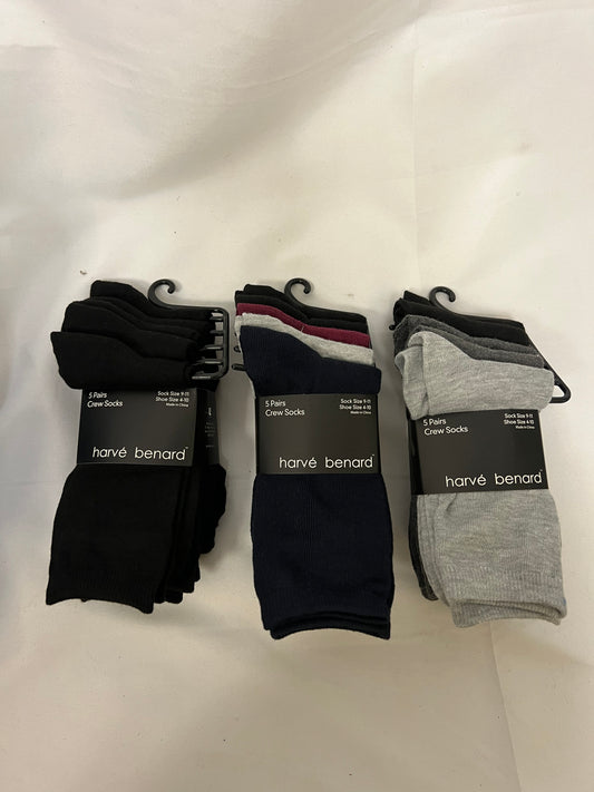 Harve Benard 5-Pair Crew Socks